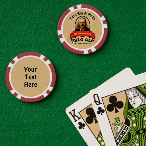 Mr Molotovs Pale Ale Poker Chips