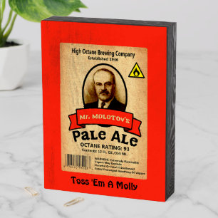 Mr. Molotov's Pale Ale Wooden Box Sign
