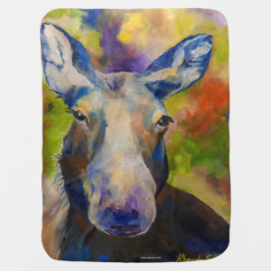 Mr. Moosey Moose Alaskan Baby Blanket