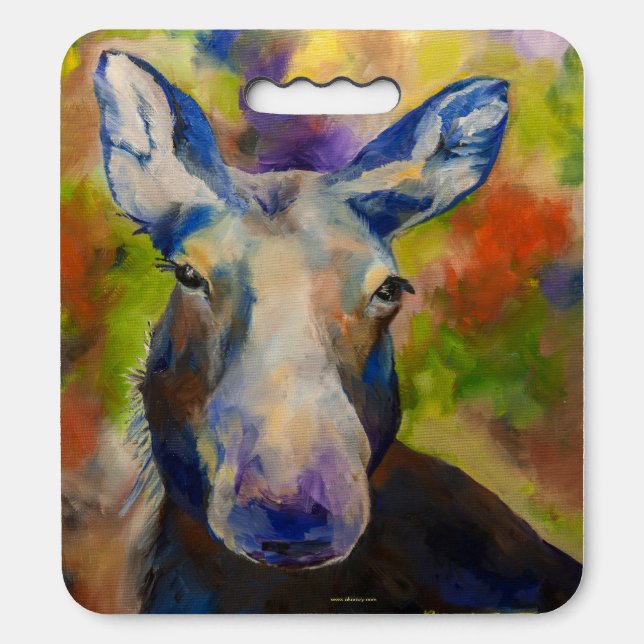 Mr. Moosey Moose Alaskan Cushion (Front Vertical)