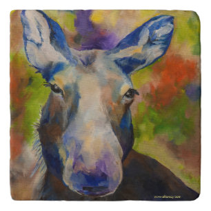 Mr. Moosey Moose Alaskan marble trivet