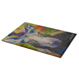 Mr. Moosey Moose Glass Cutting Board