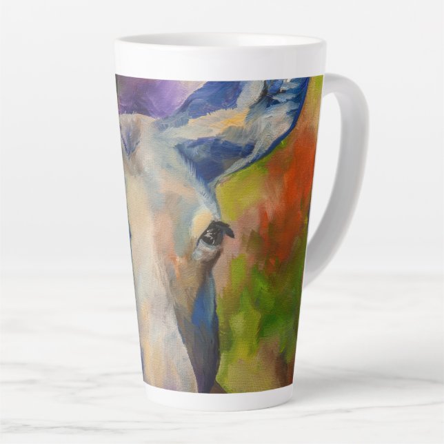 Mr. Moosey Moose  Latte Mug (Right Angle)