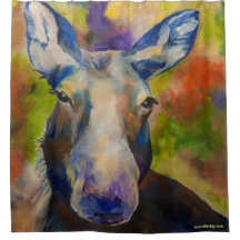Mr. Moosey Moose Shower Curtain