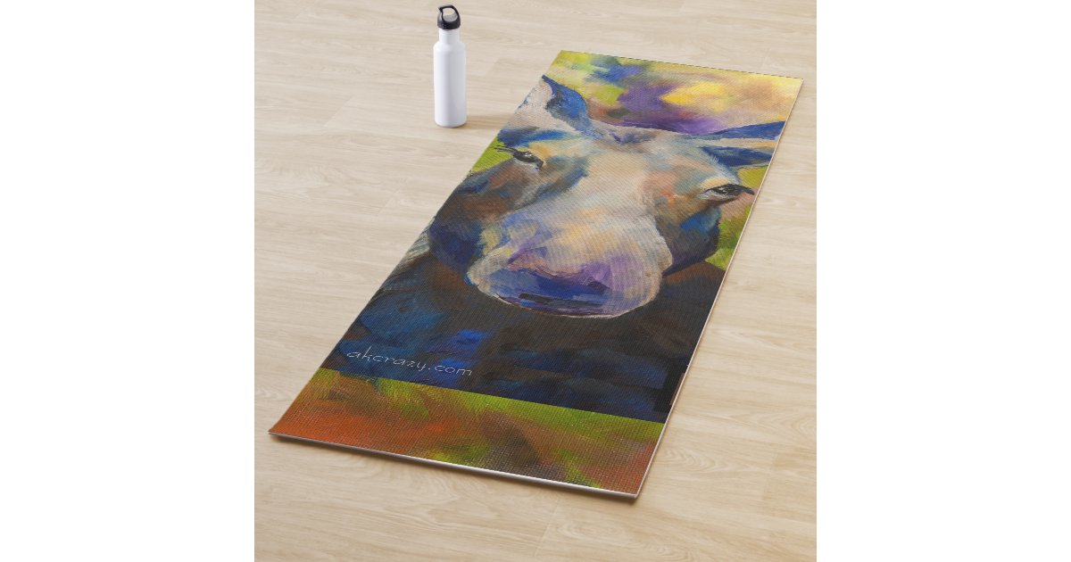 Mr. Moosey Moose Yoga Mat Zazzle