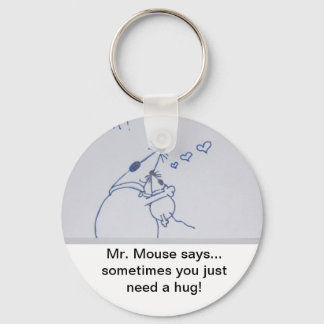 Mr. Mouse Hug Keychain