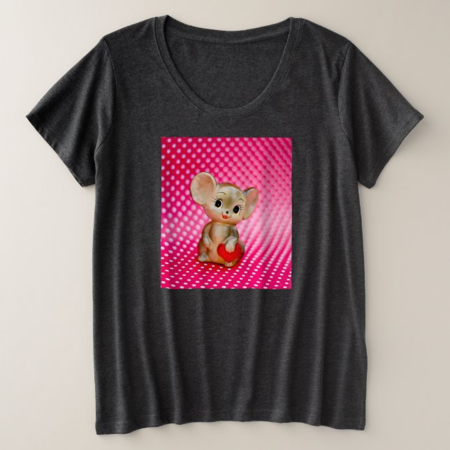 Mr. Mouse Plus Size T-Shirt (Design Front)