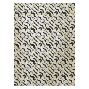 Mr. Moustache Hipster Pattern Tablecloth