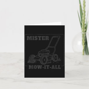 Mr Mow It All Lawn Dad Lawn Care Dad Fathers Day Card