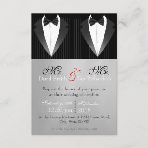 Mr. & Mr. Bow Invitation