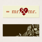 Mr & Mr Do the Math Tags (Front & Back)