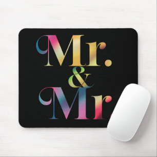 Mr. & Mr. Gay Bachelor Party Gay Marriage  Mouse Pad