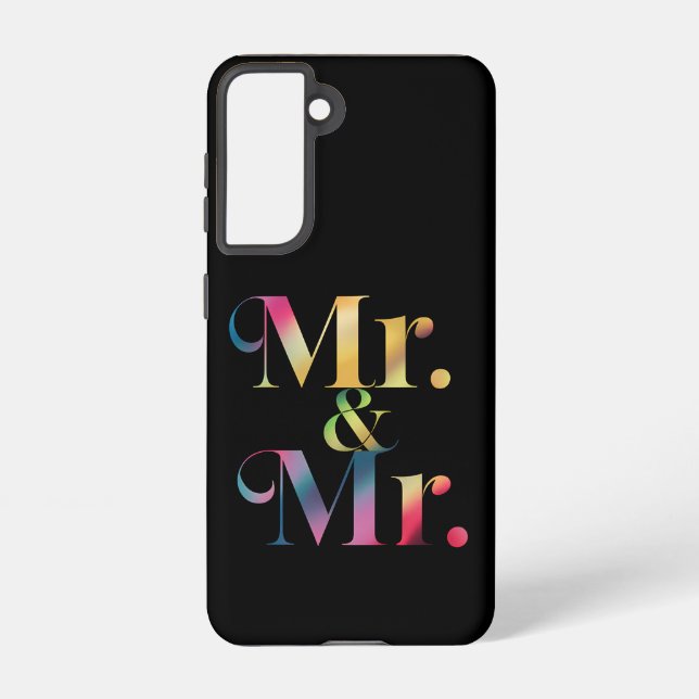 Mr. & Mr. Gay Bachelor Party Gay Marriage  Samsung Galaxy Case (Back)