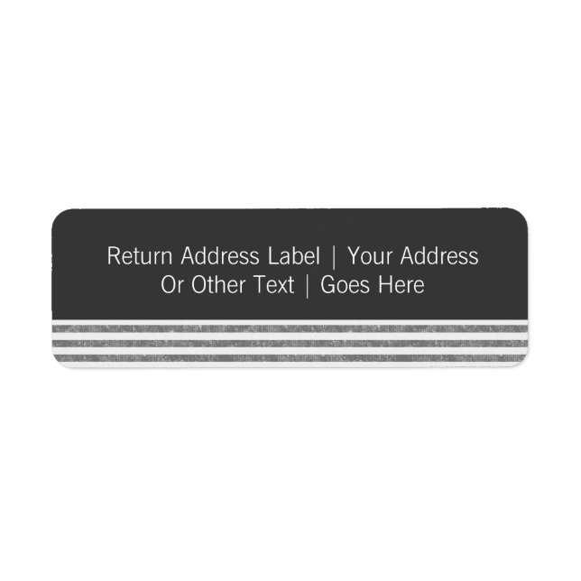 Mr & Mr Gray Text Template Personalized Label (Front)
