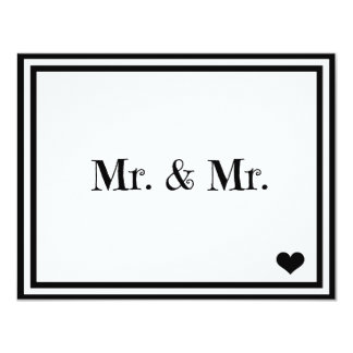 Mr. & Mr. Invitation