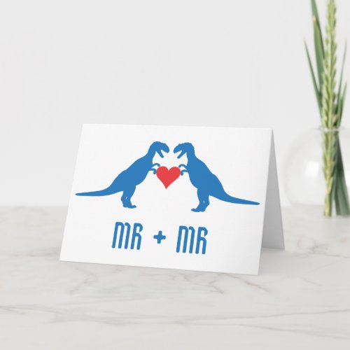 MrMr_ Love is Love Dinosaurs Card