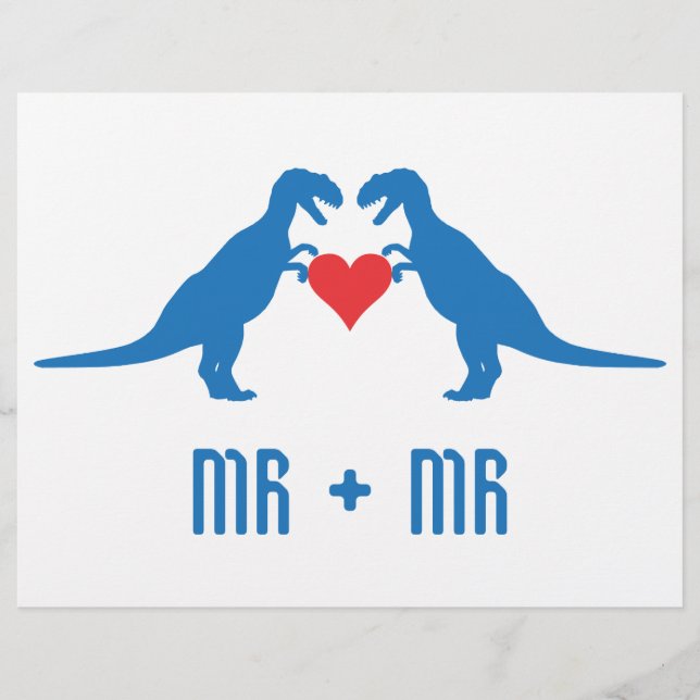 Mr+Mr - Love is Love Dinosaurs Flyer (Front)