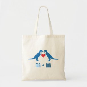 Mr+Mr - Love is Love Dinosaurs Tote Bag