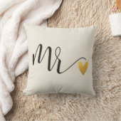 Mr.|Mr.&Mrs.Wedding Throw Pillow (Blanket)