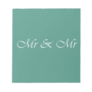 Mr & Mr Typography Notepad