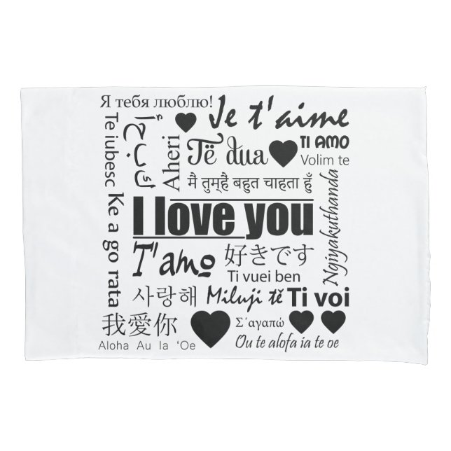 Mr. & Mrs. 22 Ways to Say I Love You Pillow Set Pillow Case (Front-Left)