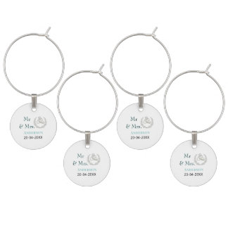 Mr & Mrs add family name date year wedding favor g