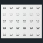 Mr & Mrs add family name date year wedding favor g Wrapping Paper<br><div class="desc">design</div>