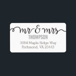 Mr & Mrs Address Labels<br><div class="desc">Mr & Mrs Address Labels.</div>