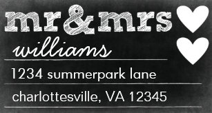 mr and mrs labels zazzle