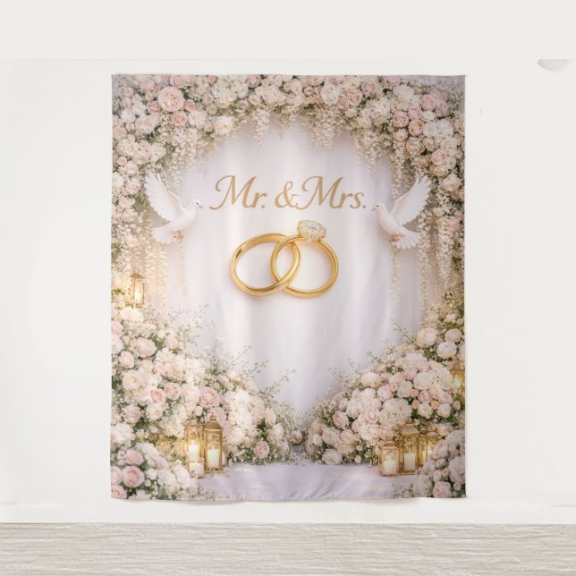 Mr. & Mrs. backdrop (Front)