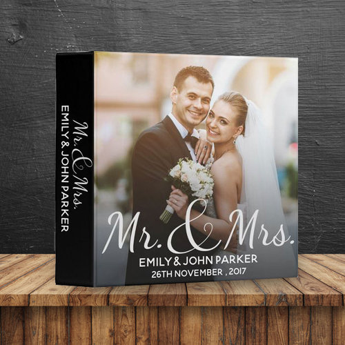 Mr. & Mrs. |  Black & White | Photo Binder