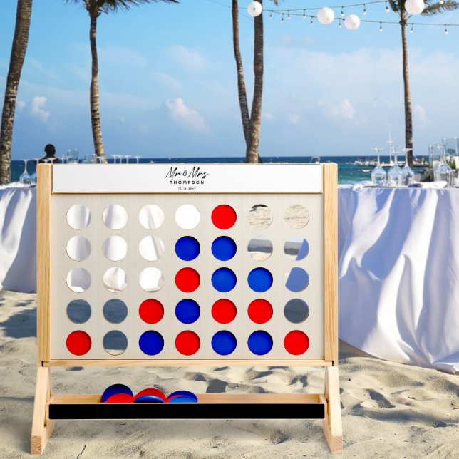 Mr. Mrs. Black White Script  Wedding  Fast Four (Wedding)