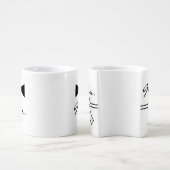 Mr. & Mrs. Bow Tie & Bow Coffee Mug Set (Side)