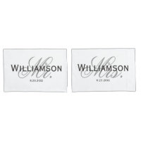 Mr. & Mrs. Bride & Groom Newlywed Custom Set