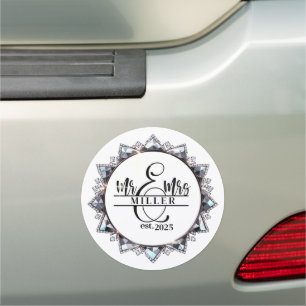 Mr. & Mrs. Car Magnet
