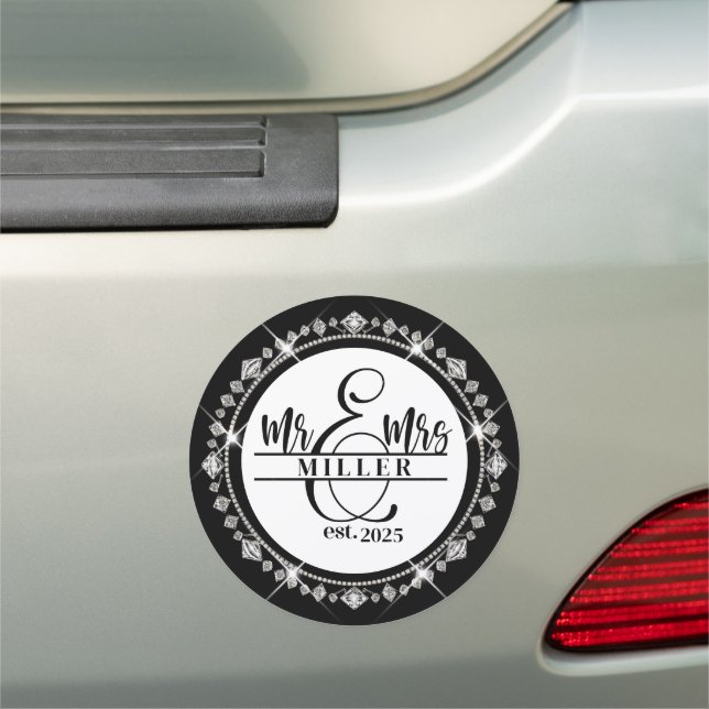 Mr. & Mrs. Car Magnet (In Situ)