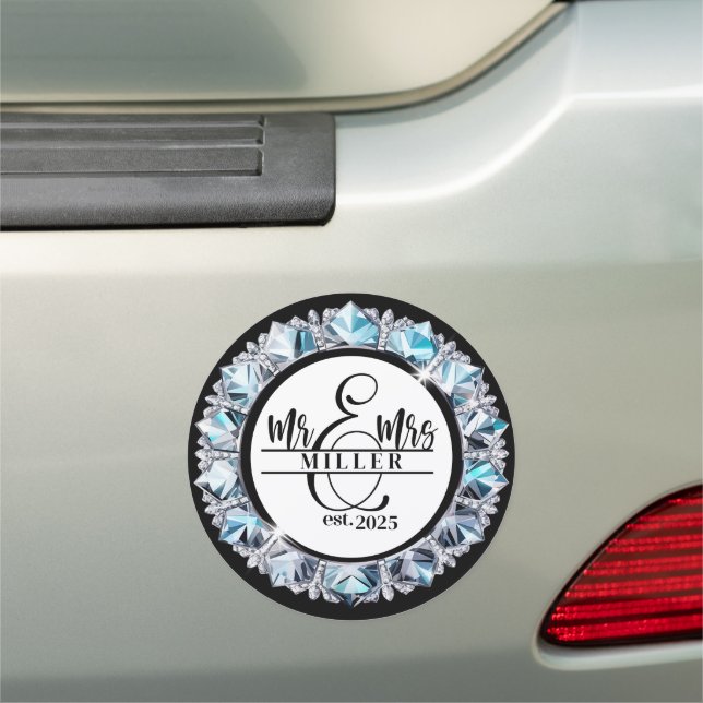 Mr. & Mrs. Car Magnet (In Situ)