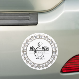 Mr. & Mrs. Car Magnet