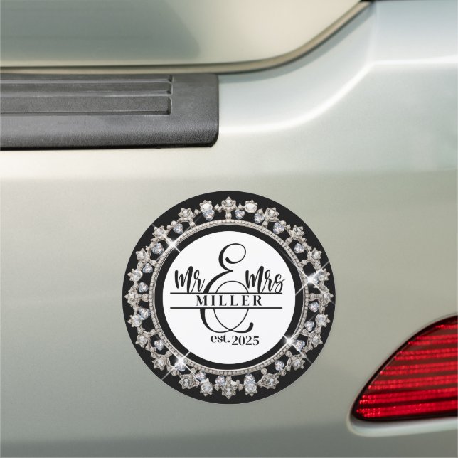 Mr. & Mrs. Car Magnet (In Situ)
