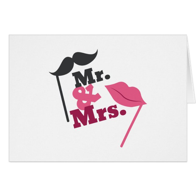 Mr & Mrs Cards (Front Horizontal)