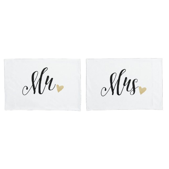 Mr. & Mrs. Chic Pillow Case (Front-Set)