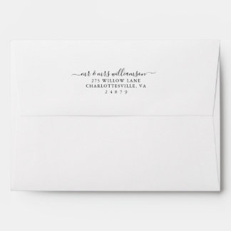 Mr & Mrs Christmas | Modern Copper Geometric Photo Envelope