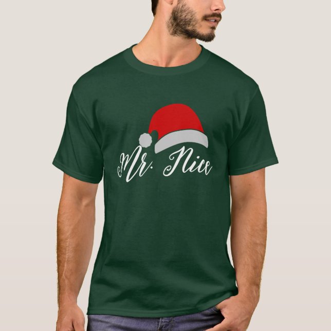 Mr & Mrs Christmas Shirt - Personalized Couple Tee (Front)