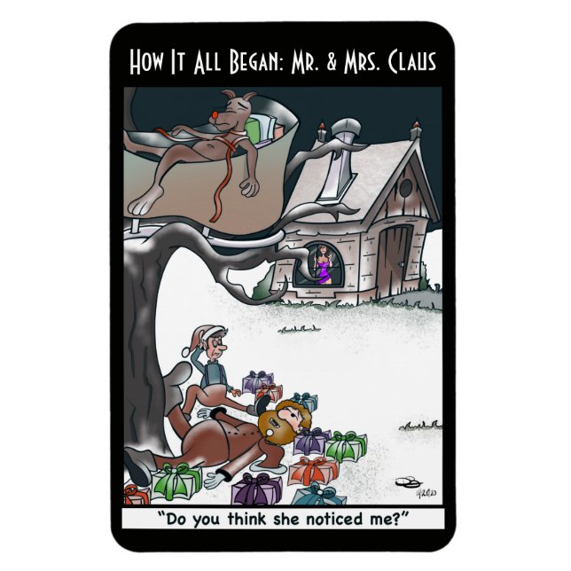 Mr. & Mrs. Claus How it All Began  Poster Magnet (Vertical)