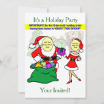 Mr. &amp; Mrs. Claus Party Invitation at Zazzle