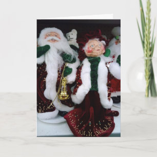 MR/MRS CLAUS SEND CHRISTMAS WISH HOLIDAY CARD