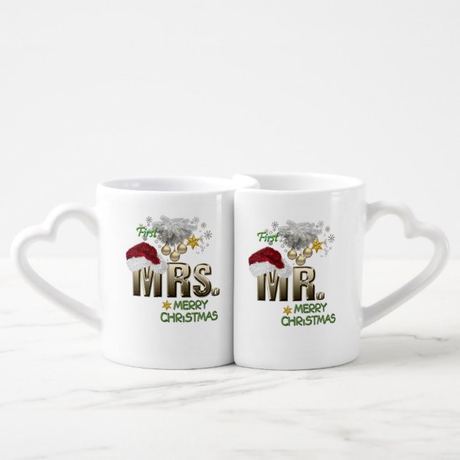 Mr & Mrs Coffee Mug Set (Front Nesting)