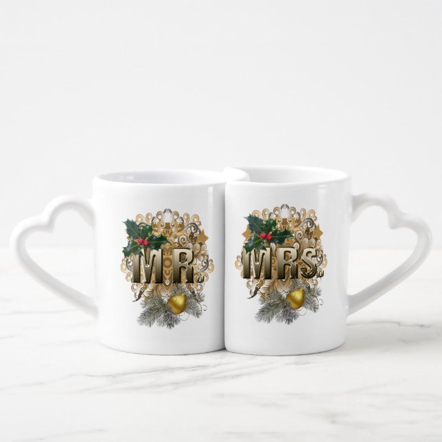 Mr & Mrs Coffee Mug Set (Front Nesting)