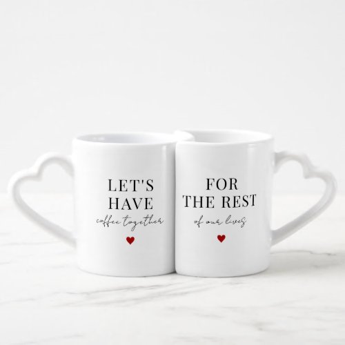 Mr  Mrs Couple His and Hers Valentines Gifts Coffee Mug Set