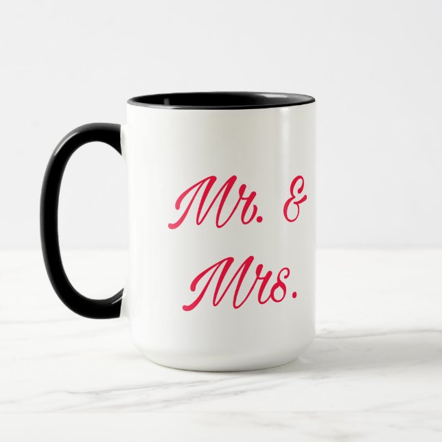 Mr. & Mrs. Couple Mug – Romantic Gift (Left)